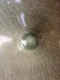 A Korean celadon conical tea bowl, Goryeo, 12th C.