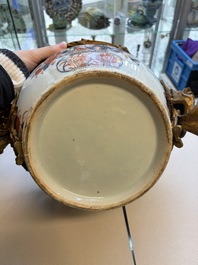 A Chinese gilt-bronze-mounted Imari-style tureen and cover, Qianlong