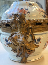 A Chinese gilt-bronze-mounted Imari-style tureen and cover, Qianlong