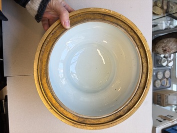 A Chinese gilt-bronze-mounted Imari-style tureen and cover, Qianlong