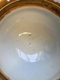 A Chinese gilt-bronze-mounted Imari-style tureen and cover, Qianlong