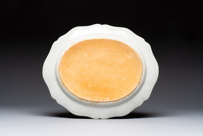 A Chinese famille rose serving dish, a covered tureen and stand with the arms of Peter van Hemert for the Danish market, Qianlong, ca. 1780