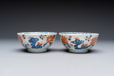 11 Chinese Imari-style and blue and white wares, Yongzheng/Qianlong