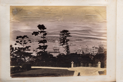 A photo album with sights, landmarks and people of China, incl. Canton, Shanghai, Hangzhou, Guanghzou and Hong Kong, late 19/early 20th C.