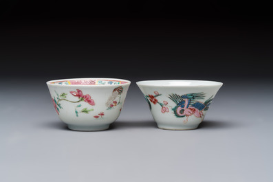 A varied collection of 13 Chinese famille rose wares, Yongzheng/Qianlong