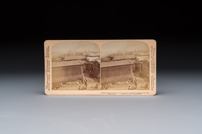(Graphic content!) 16 stereoview cards, mostly on the Battle of Tientsin during the Boxer Rebellion, Underwood &amp; Underwood, dated 1900-1901