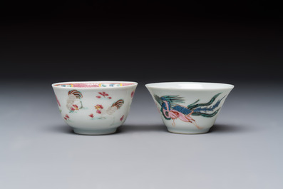 A varied collection of 13 Chinese famille rose wares, Yongzheng/Qianlong