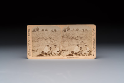 (Graphic content!) 16 stereoview cards, mostly on the Battle of Tientsin during the Boxer Rebellion, Underwood &amp; Underwood, dated 1900-1901