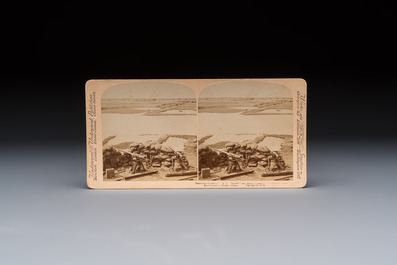 (Graphic content!) 16 stereoview cards, mostly on the Battle of Tientsin during the Boxer Rebellion, Underwood &amp; Underwood, dated 1900-1901