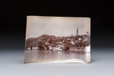 14 black and white photos of Hangzhou and the West Lake region, China, ca. 1900