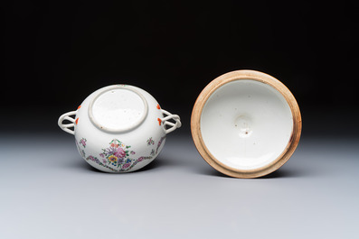 A varied collection of 13 Chinese famille rose wares, Yongzheng/Qianlong