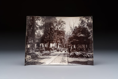 14 black and white photos of Hangzhou and the West Lake region, China, ca. 1900