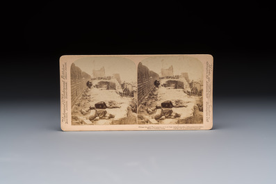 (Graphic content!) 16 stereoview cards, mostly on the Battle of Tientsin during the Boxer Rebellion, Underwood &amp; Underwood, dated 1900-1901