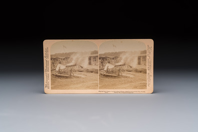 (Graphic content!) 16 stereoview cards, mostly on the Battle of Tientsin during the Boxer Rebellion, Underwood &amp; Underwood, dated 1900-1901