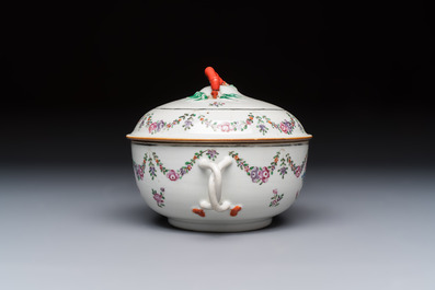 A varied collection of 13 Chinese famille rose wares, Yongzheng/Qianlong