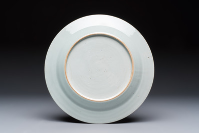 Six Chinese famille rose 'Flower Garden' plates, Qianlong