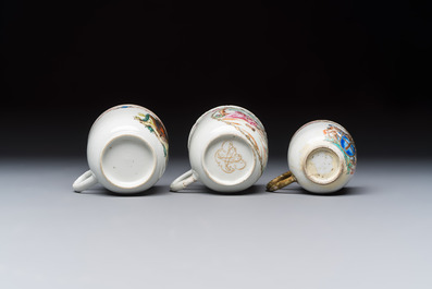A varied collection of 13 Chinese famille rose wares, Yongzheng/Qianlong