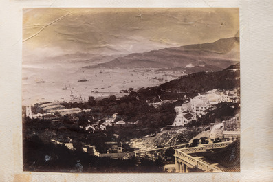 A photo album with sights, landmarks and people of China, incl. Canton, Shanghai, Hangzhou, Guanghzou and Hong Kong, late 19/early 20th C.