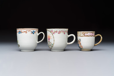 A varied collection of 13 Chinese famille rose wares, Yongzheng/Qianlong