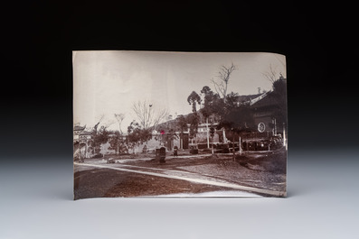 14 black and white photos of Hangzhou and the West Lake region, China, ca. 1900