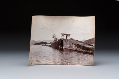 14 black and white photos of Hangzhou and the West Lake region, China, ca. 1900