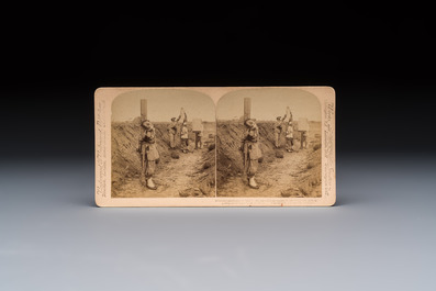 (Graphic content!) 16 stereoview cards, mostly on the Battle of Tientsin during the Boxer Rebellion, Underwood &amp; Underwood, dated 1900-1901