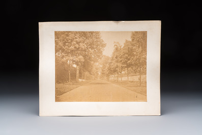 Five photographs of Saigon, depicting street views, figures and river scenes, late 19/early 20th C.