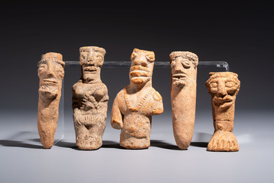A collection of 20 terracotta 'Komaland' figures, Ghana, 13/16th C.
