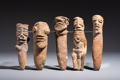 A collection of 20 terracotta 'Komaland' figures, Ghana, 13/16th C.