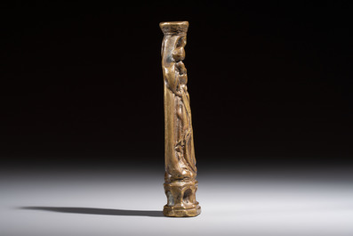 A bronze Madonna with Child, The Netherlands, possibly Utrecht, first half 16th C.