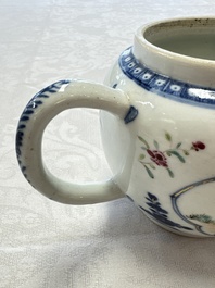 Three Chinese famille rose teapots and covers, Yongzheng/Qianlong
