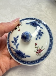 Three Chinese famille rose teapots and covers, Yongzheng/Qianlong