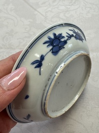 A Chinese blue and white 'Qilin' saucer dish and a 'Frog' saucer dish, Jiajing/Wanli