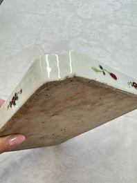 A Chinese famille rose 'Phoenixes and Peonies' tray for the Straits or Peranakan market, 19th C.