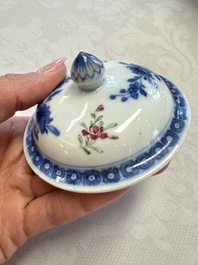 Three Chinese famille rose teapots and covers, Yongzheng/Qianlong