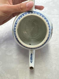 Three Chinese famille rose teapots and covers, Yongzheng/Qianlong