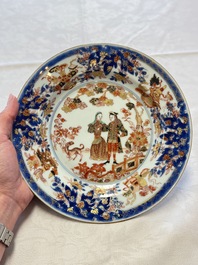A Chinese verte-Imari 'Governor Duff' plate, Yongzheng