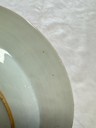 A Chinese verte-Imari 'Governor Duff' plate, Yongzheng