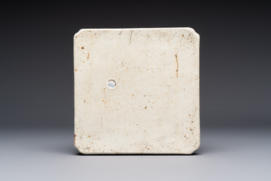 A Chinese famille rose 'Li Tieguai' square tray, 19th C.