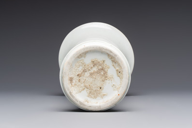 A Chinese Dehua blanc de chine 'Gu' vase, 19th C.