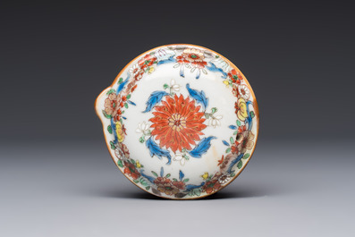 A Chinese export famille rose 'Xi Xiang Ji' jug and cover, Yongzheng/Qianlong