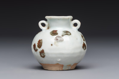 A Chinese russet-splashed jarlet, Yuan