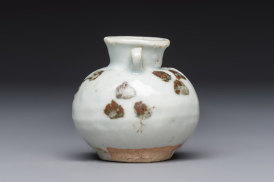 A Chinese russet-splashed jarlet, Yuan