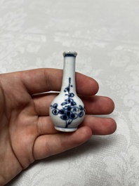Five Chinese blue and white wares, three silver-mounted, Kangxi