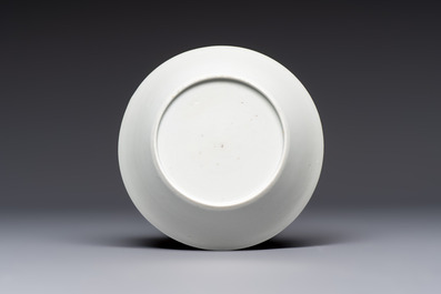 A rare Chinese 'Portrait' cup and saucer, Hervou&euml;t collection, 18/19th C.