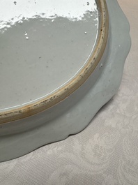 A Chinese famille rose covered tureen and stand with floral design, Qianlong