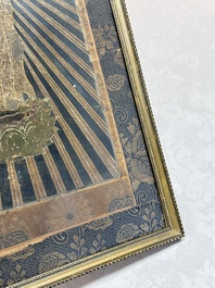 Honganji Monnyo 本願寺本如 (1778&ndash;1826): 'Buddha', ink and colour on textile, Edo, 18/19th C.