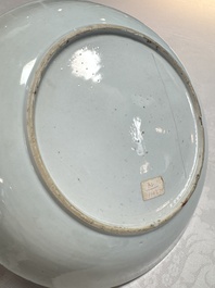 Two Chinese famille rose dishes with floral design, Yongzheng/Qianlong