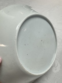 A rare Chinese 'Portrait' cup and saucer, Hervou&euml;t collection, 18/19th C.