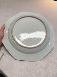 Two Chinese famille rose dishes with floral design, Yongzheng/Qianlong